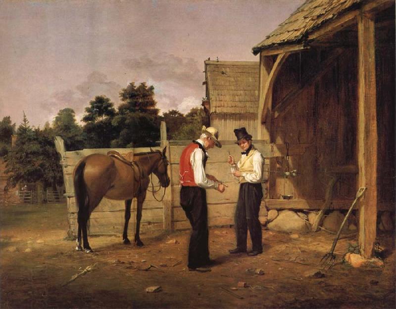 William Sidney Mount Der Pferdehandel China oil painting art